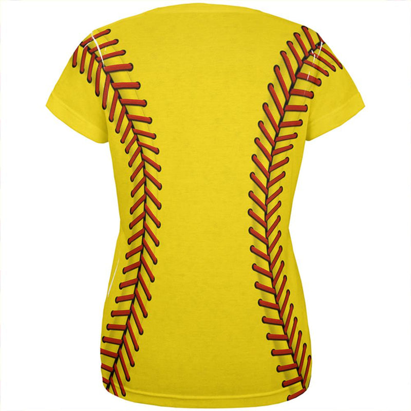Softball Costume All Over Womens T Shirt Women's T-Shirts Old Glory