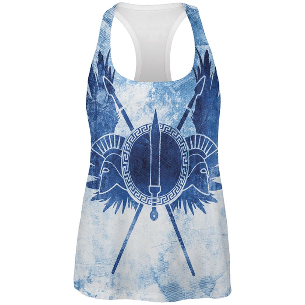 Greek Warrior Princess All Over Womens Work Out Tank Top Women's Tank Tops Old Glory 2XL Multi