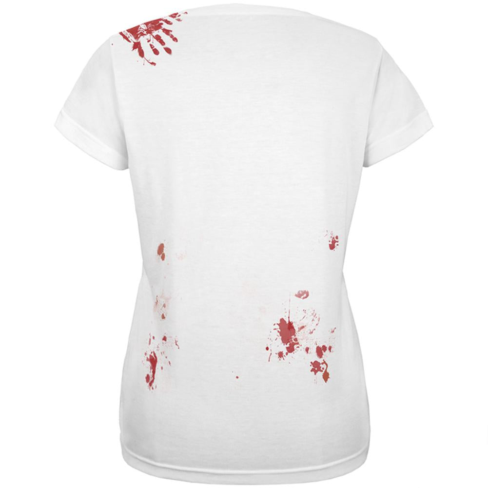 Halloween Blood Splatter All Over Womens T Shirt Women's T-Shirts Old Glory