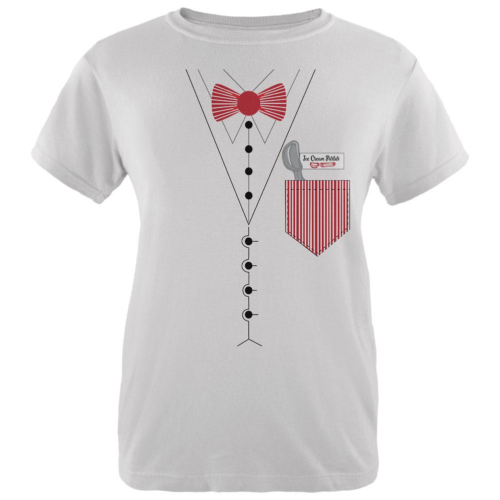 Halloween Ice Cream Shop Confectioner Womens T Shirt Women's T-Shirts Old Glory 2XL White