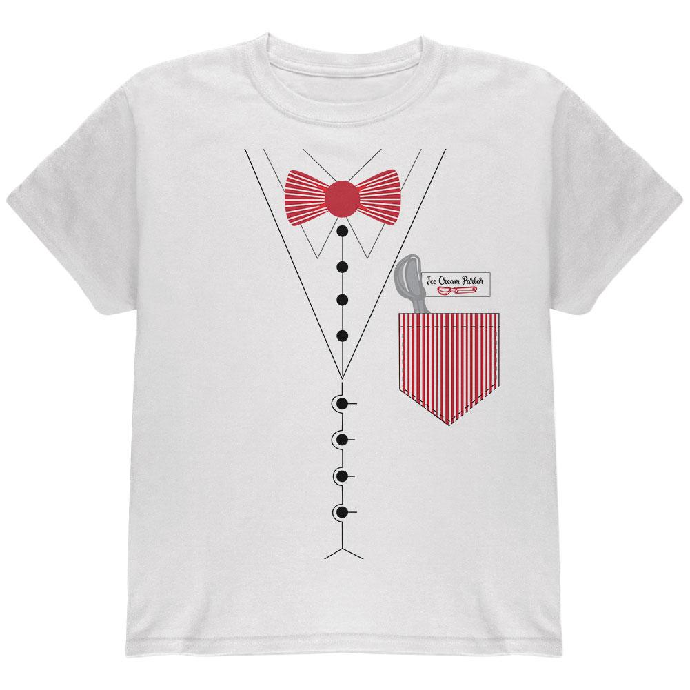 Halloween Ice Cream Shop Confectioner Youth T Shirt Youth T-Shirts Old Glory LG White