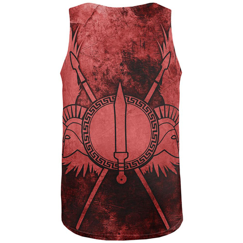 Spartan Greek Warrior Gladiator All Over Mens Tank Top Men's Tank Tops Old Glory