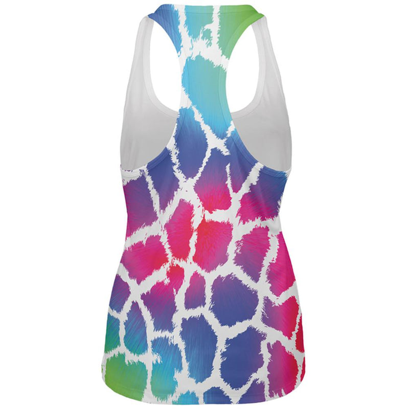 Show Your Colors Spots Gay Pride Rainbow All Over Womens Work Out Tank Top Women's Tank Tops Old Glory