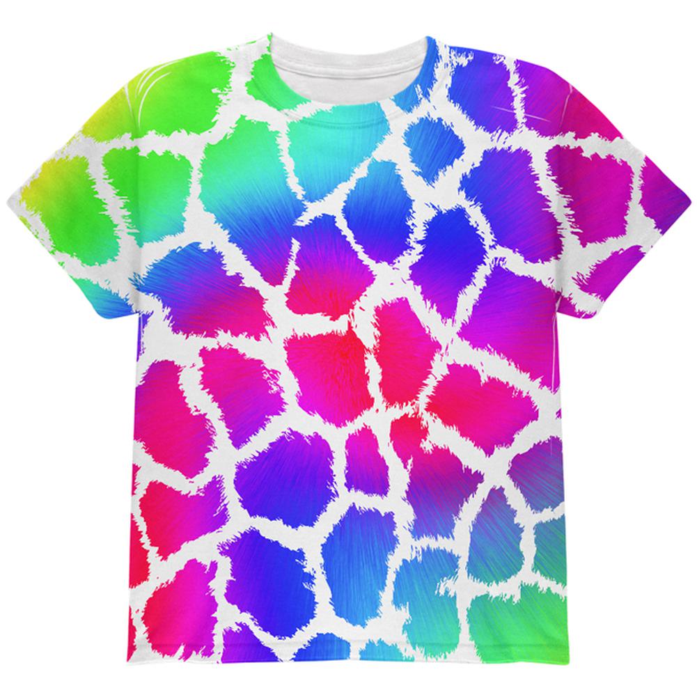 Show Your Colors Spots Gay Pride Rainbow All Over Youth T Shirt Youth T-Shirts Old Glory LG Multi
