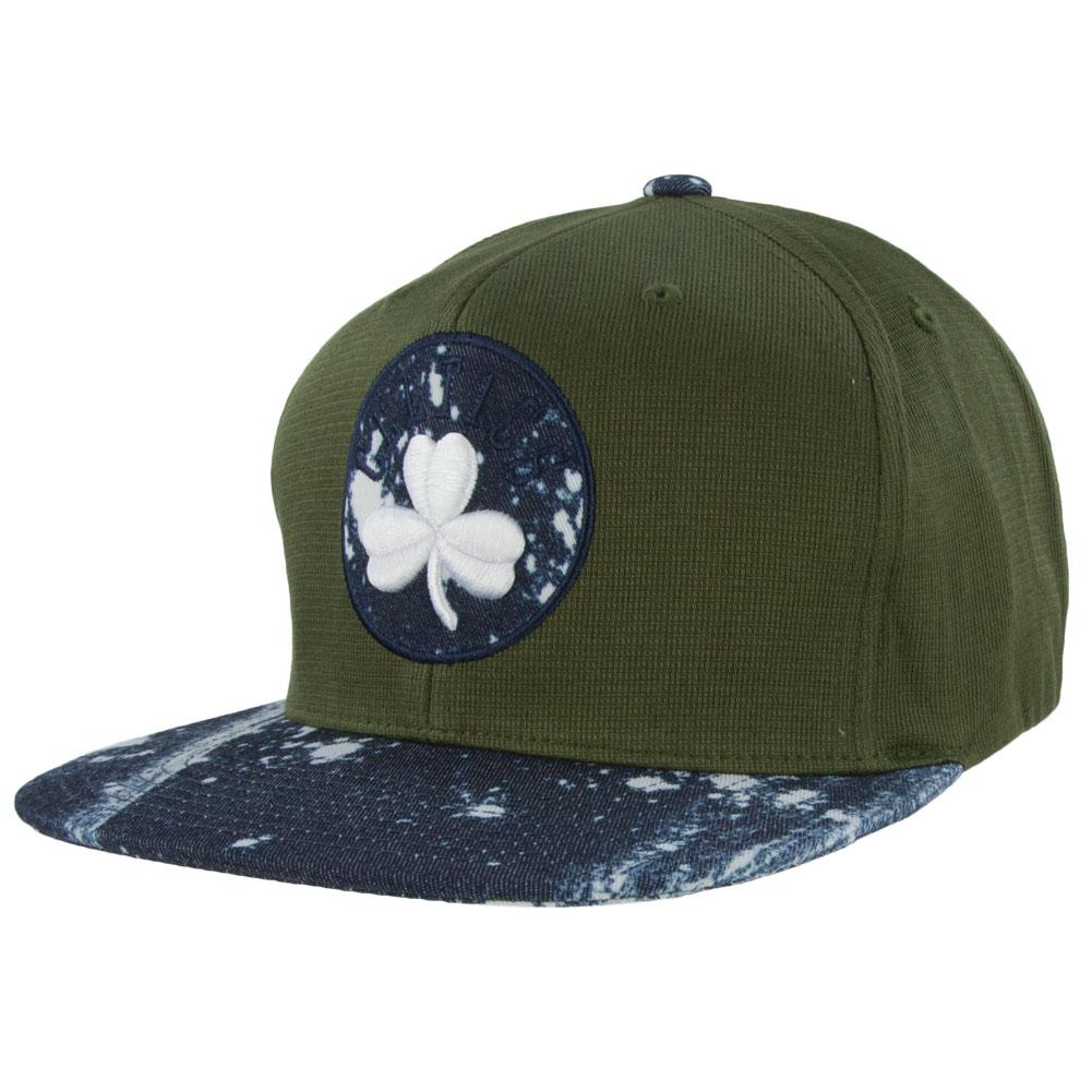 Boston Celtics - Stained Denim Mitchell & Ness Adjustable Baseball Cap Adjustable Baseball Caps Boston Celtics OS Forest Green