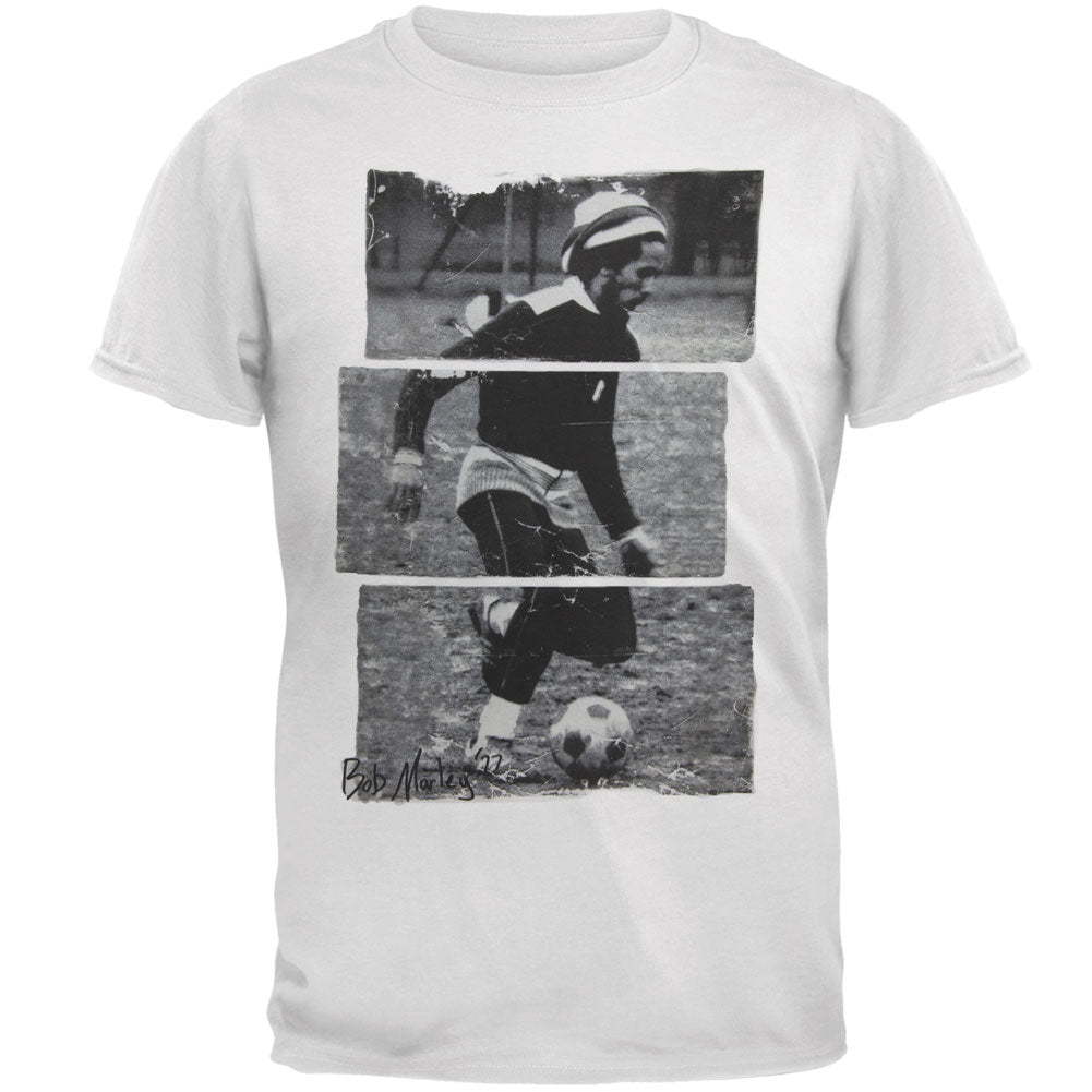Bob Marley - Soccer 77 Mens T Shirt Men's T-Shirts Bob Marley 3XL White