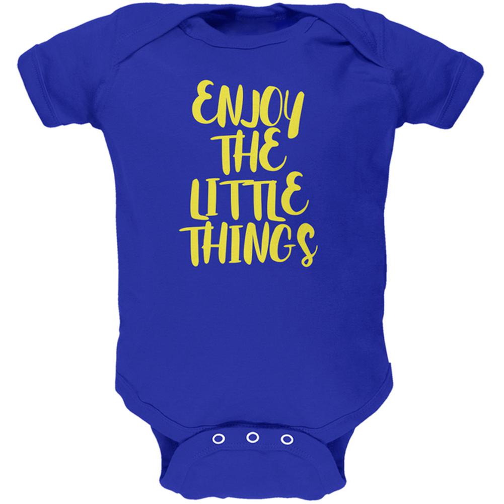 Enjoy The Little Things Soft Baby One Piece Baby One Piece Old Glory 12MO Royal