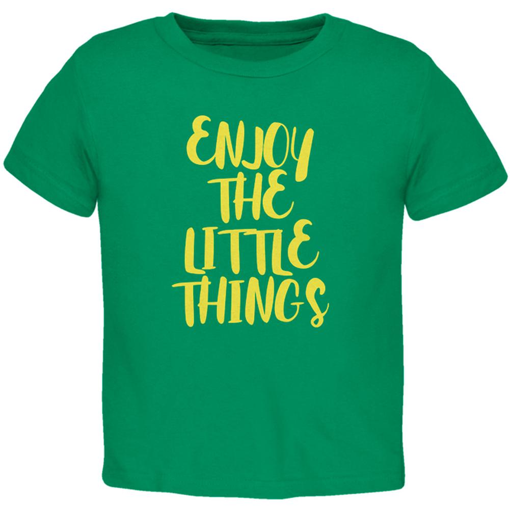 Enjoy The Little Things Toddler T Shirt Toddler T-Shirts Old Glory 2T Kelly Green