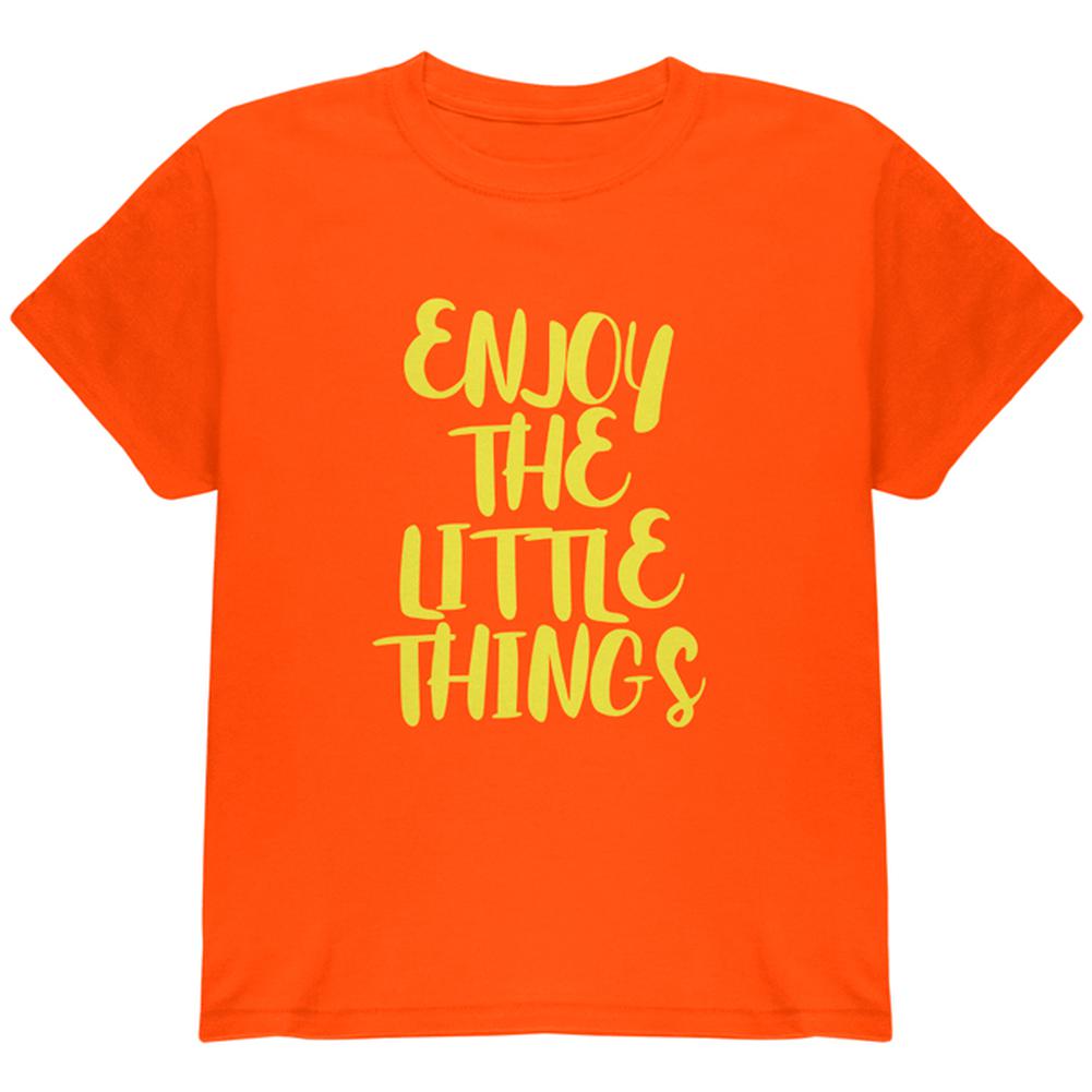 Enjoy The Little Things Youth T Shirt Youth T-Shirts Old Glory LG Orange