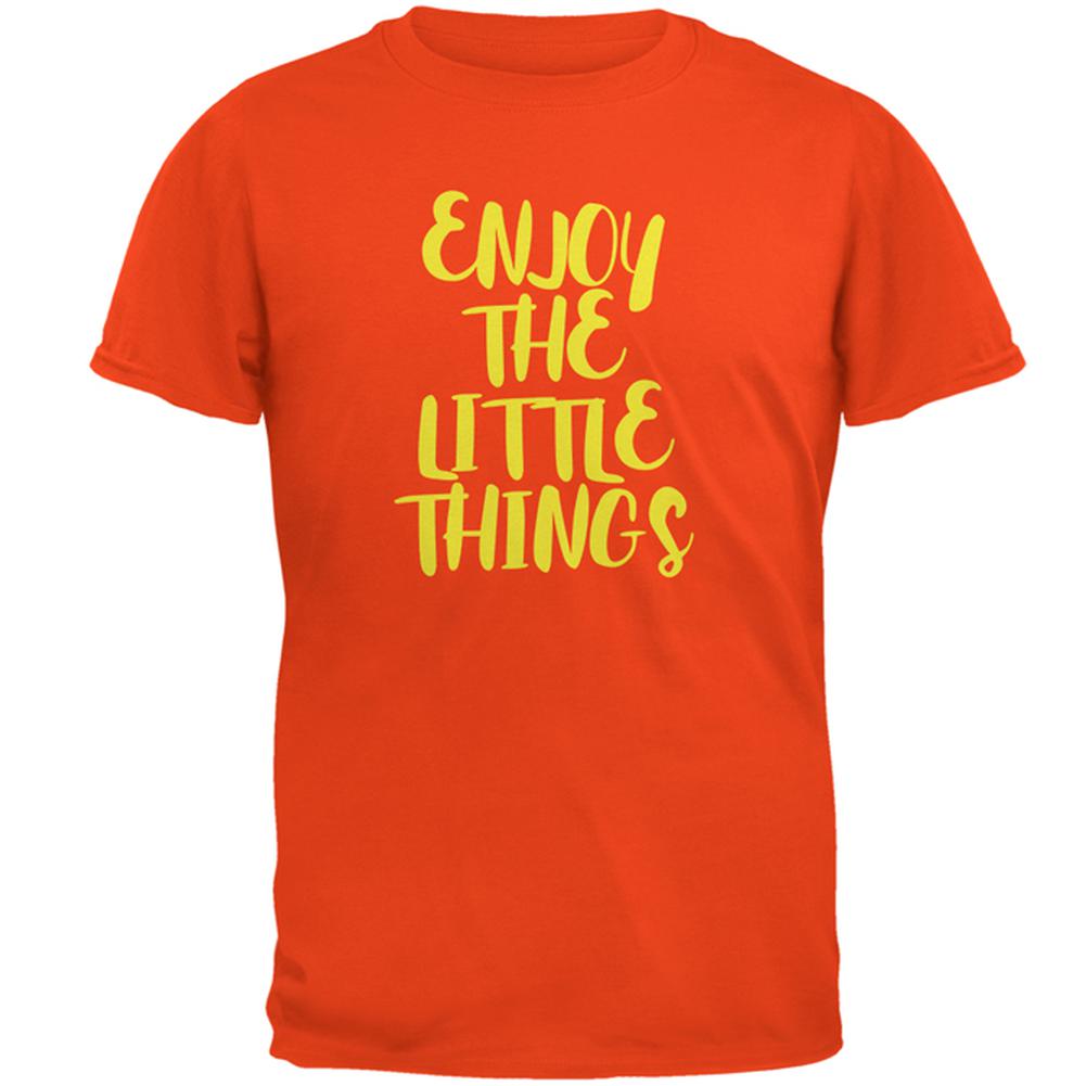 Enjoy The Little Things Mens T Shirt Men's T-Shirts Old Glory 2XL Orange