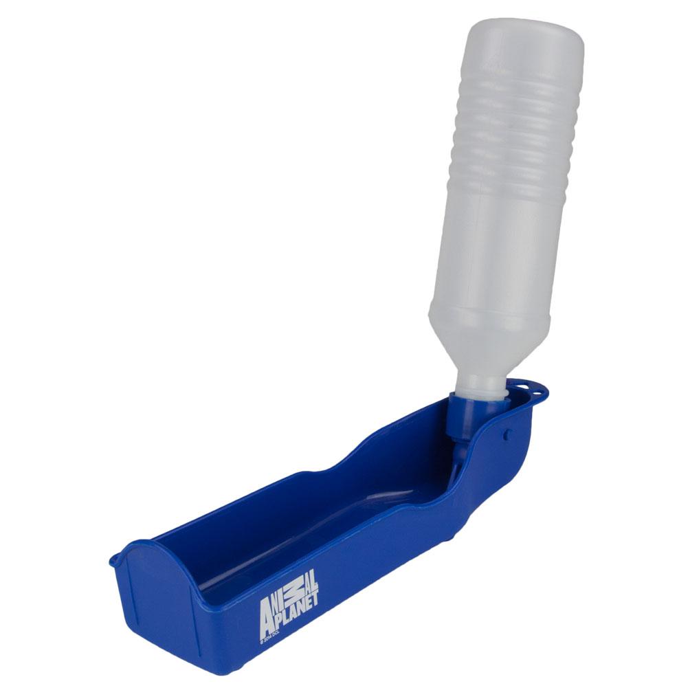 Animal Planet - Logo Portable Dog Water Bottle Dog Bowls Old Glory OS Blue