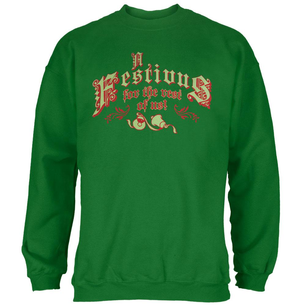 Seinfeld - Festivus Ugly Christmas Sweater Mens Crewneck Sweatshirt Men's Sweatshirts Old Glory 2XL Multi