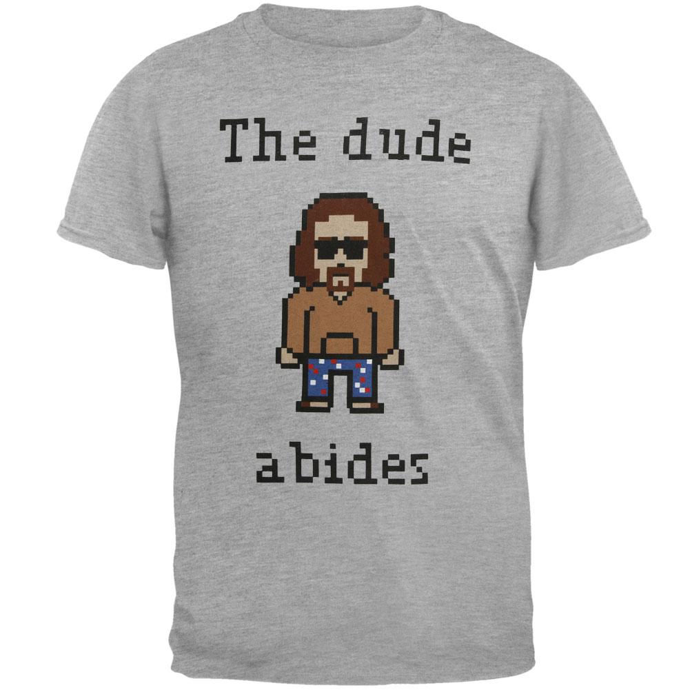 The Big Lebowski - Needlepoint Dude Mens T Shirt Men's T-Shirts Old Glory MD Grey