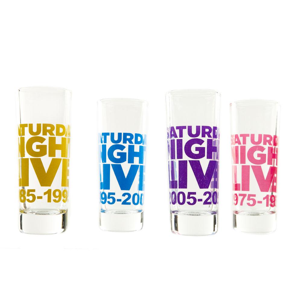 Saturday Night Live - 40th Anniversary Set of Four Shot Glasses Shot Glasses Old Glory OS Multi