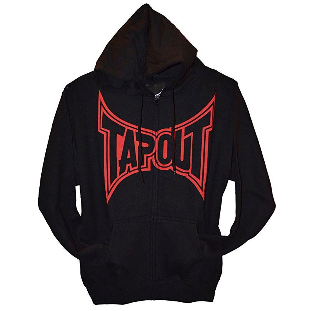 Tapout Classic Red Logo Mens Zip-Up Hoodie – Old Glory