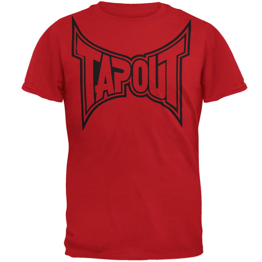 Tapout - Classic Collection Mens Soft T Shirt Men's T-Shirts TapouT SM Red