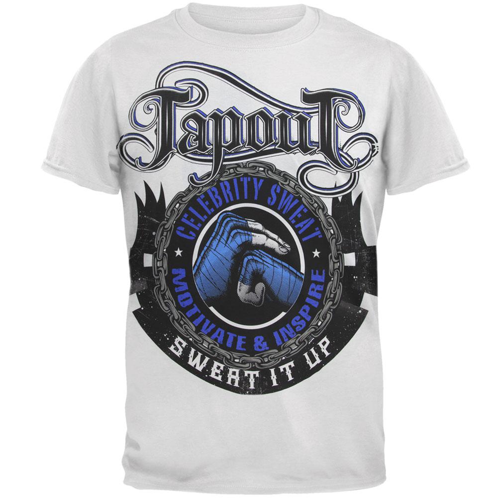 Tapout - Celebrity Sweat Unity Mens Soft T Shirt Men's T-Shirts TapouT SM White