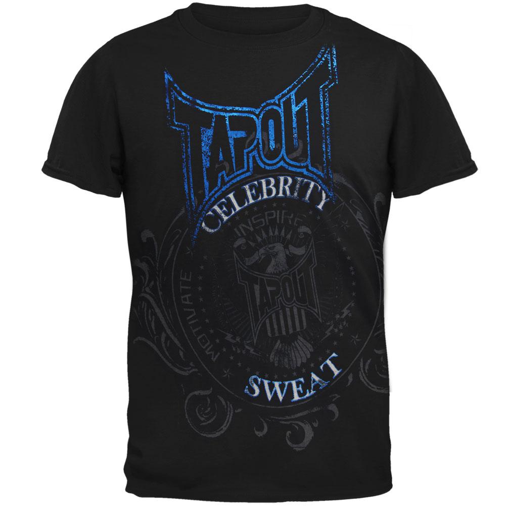 Tapout - Celebrity Sweat Reign Mens Soft T Shirt Men's T-Shirts TapouT MD Black