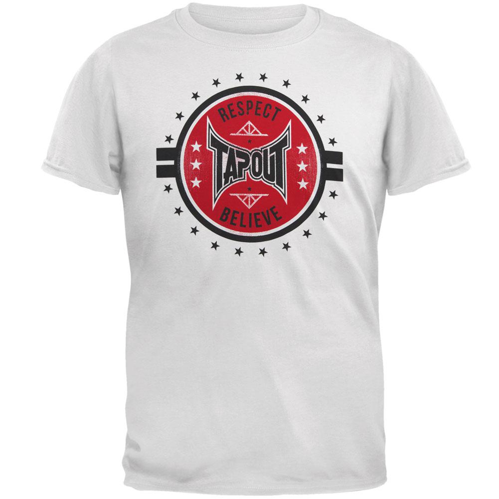 Tapout - Circle of Respect Mens T Shirt Men's T-Shirts TapouT SM White