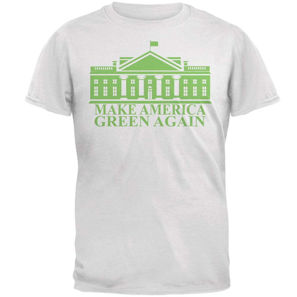 Make America Green Again White House Mens T Shirt Men's T-Shirts Old Glory 2XL White