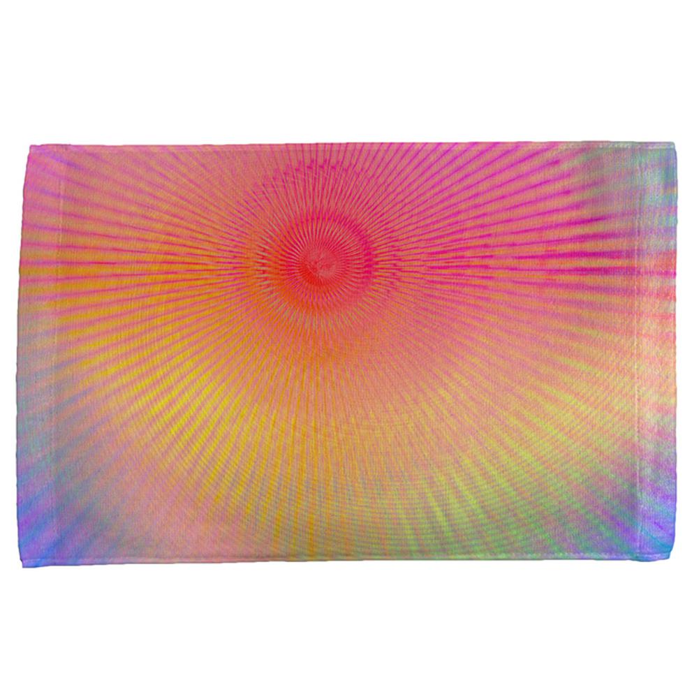 EDM Pastel Unicorn Rainbow Spiral All Over Hand Towel Hand Towel Old Glory OS Multi