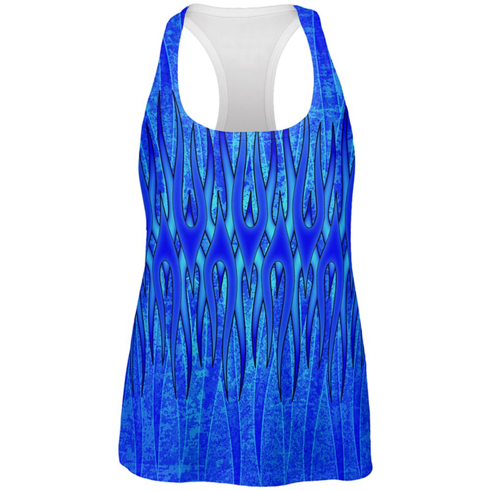 The Eternal Blue Flame All Over Womens Work Out Tank Top Women's Tank Tops Old Glory 2XL Multi