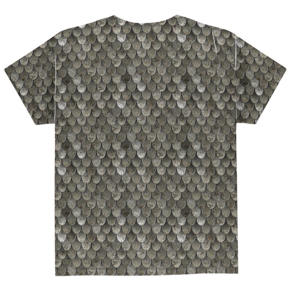 Halloween Steel Scale Mail Armor Costume All Over Youth T Shirt Youth T-Shirts Old Glory
