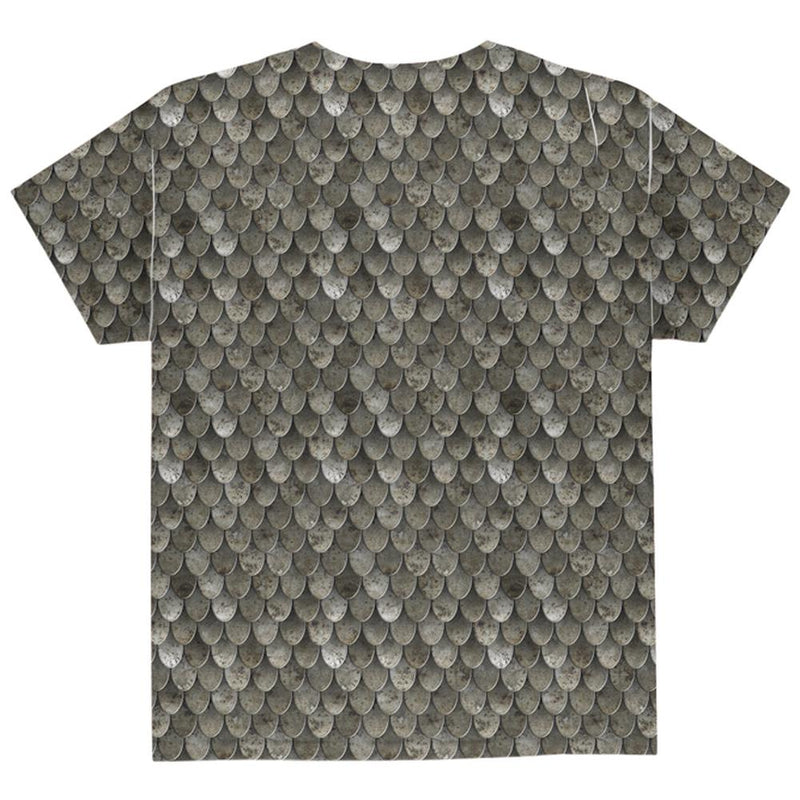 Halloween Steel Scale Mail Armor Costume All Over Youth T Shirt Youth T-Shirts Old Glory