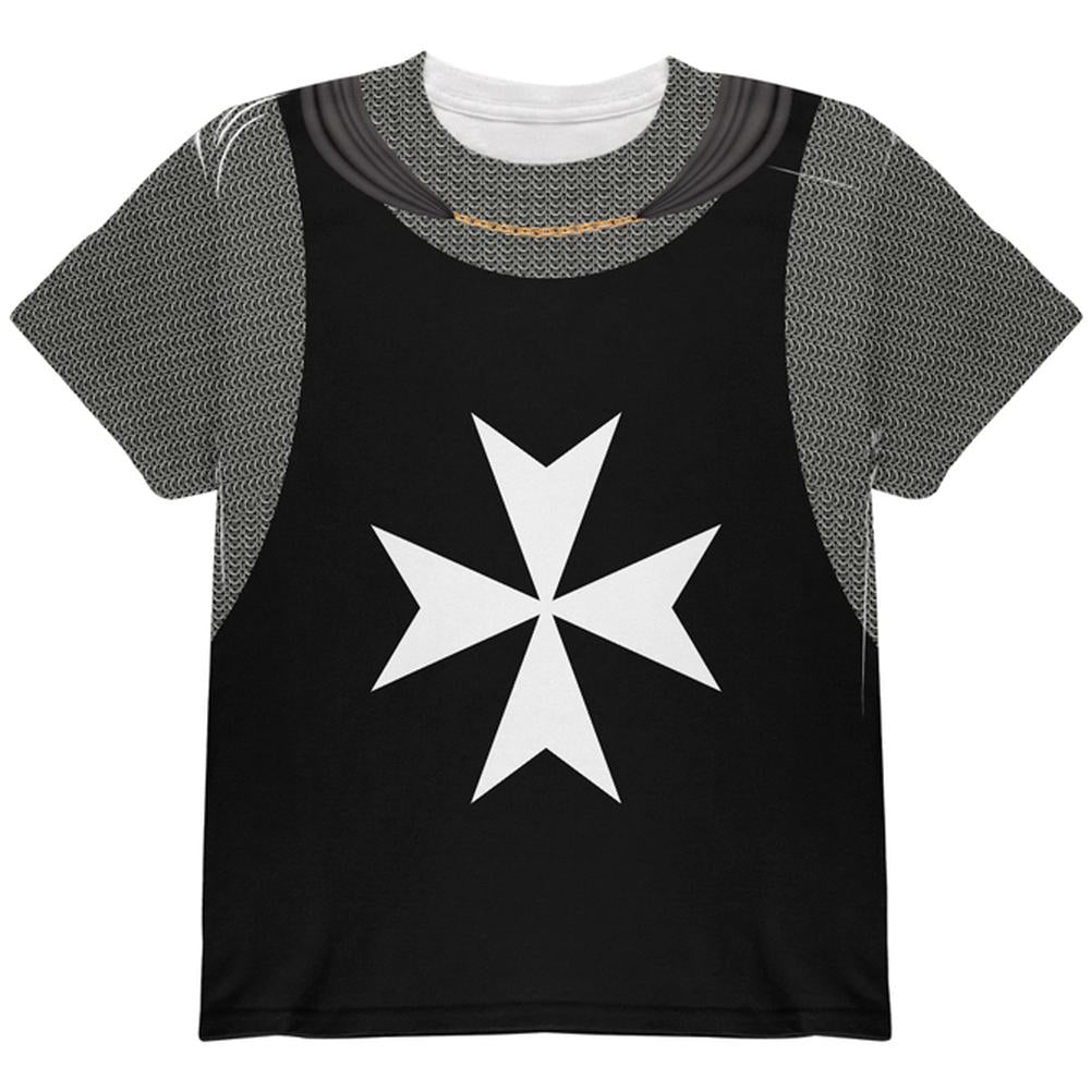 Halloween Knights Hospitaller Armor Costume All Over Youth T Shirt Youth T-Shirts Old Glory LG Multi