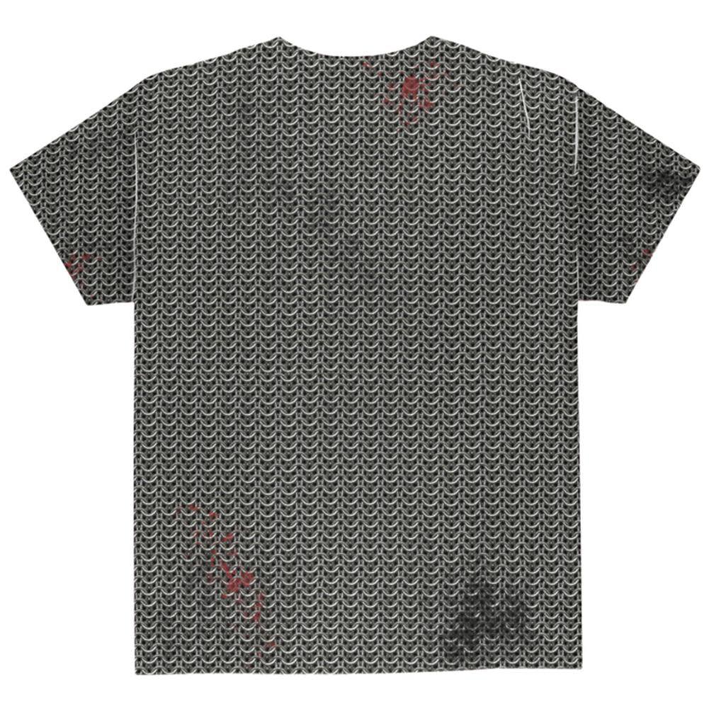 Halloween Battle Damage Chainmail Costume All Over Youth T Shirt Youth T-Shirts Old Glory