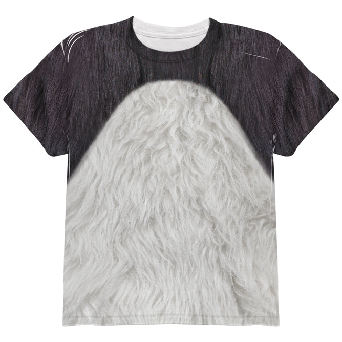 Halloween Costume Panda Bear Costume All Over Youth T Shirt Youth T-Shirts Old Glory YLG Multi
