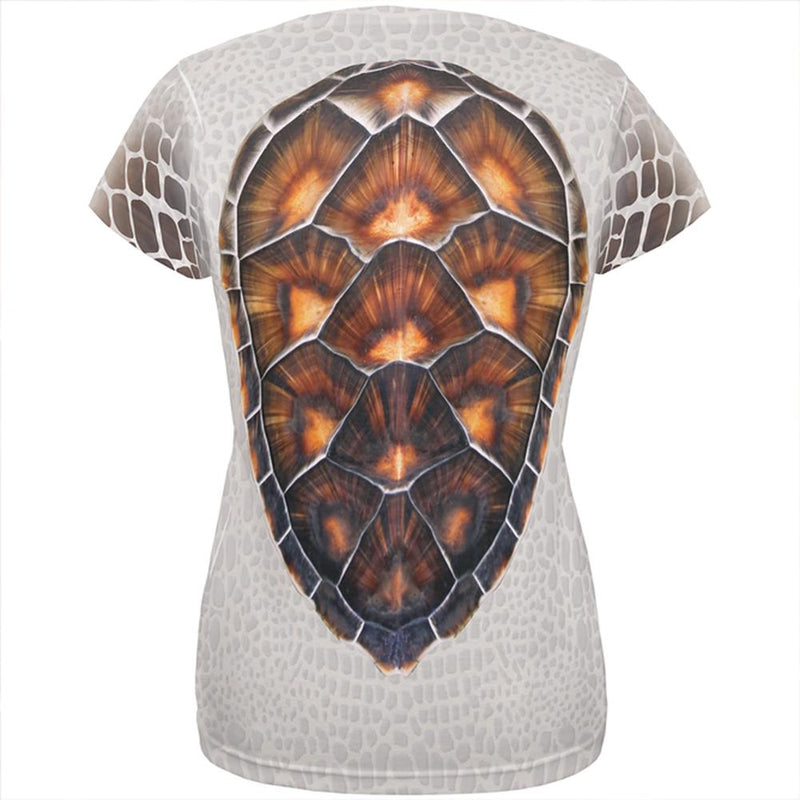 Halloween Costume Sea Turtle Costume All Over Womens T Shirt Women's T-Shirts Old Glory