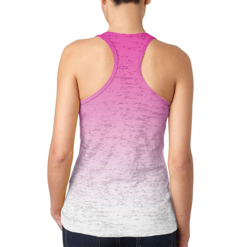 Summer Sun Ombre Juniors Burnout Racerback Tank Top Juniors Tank Tops Old Glory