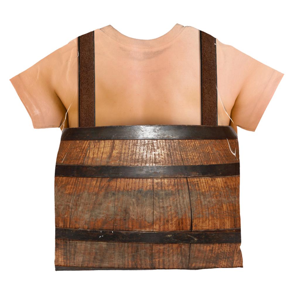 Halloween Costume Man in Barrel Suspenders Costume All Over Toddler T Shirt Toddler T-Shirts Old Glory