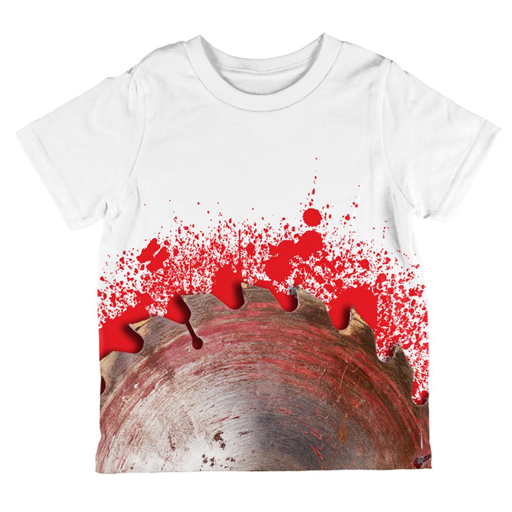 Halloween Bloody Saw Blade Massacre All Over Toddler T Shirt Toddler T-Shirts Old Glory 2T Multi
