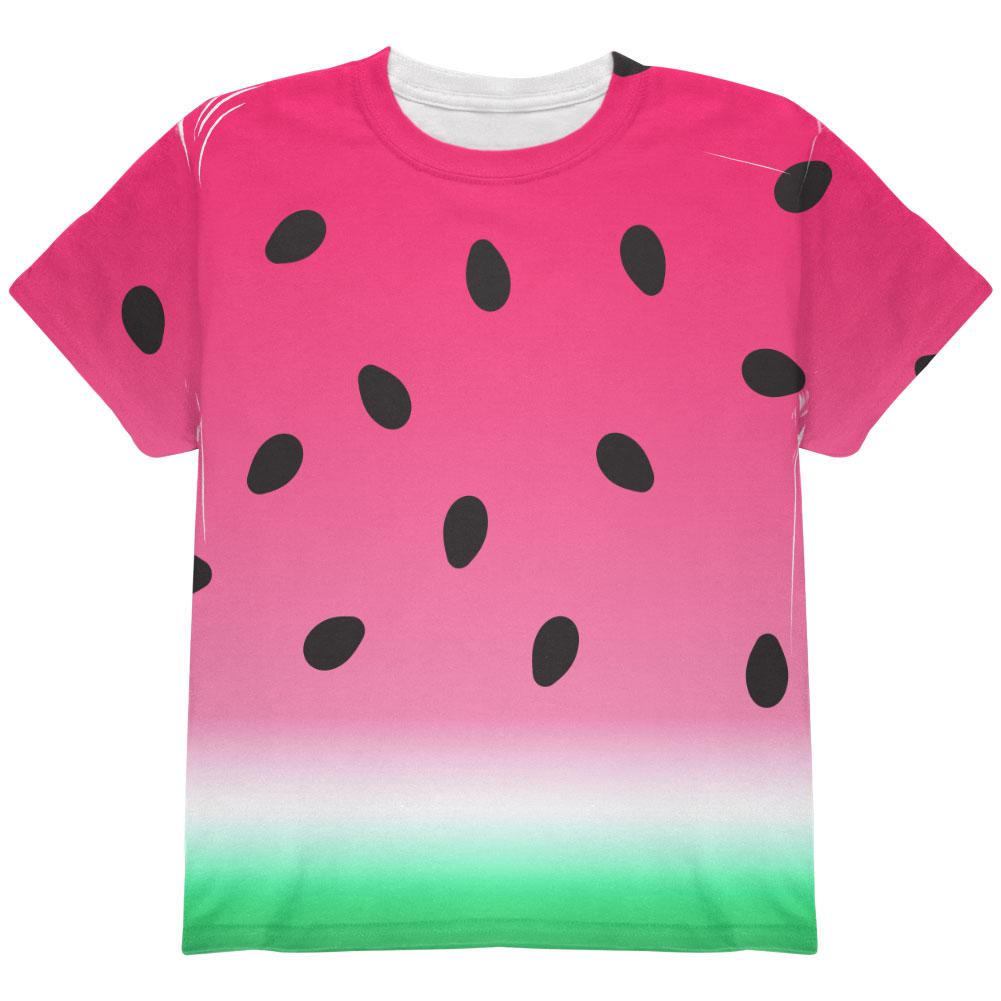 Summer Sun Watermelon Ombre Costume All Over Youth T Shirt Youth T-Shirts Old Glory LG Multi