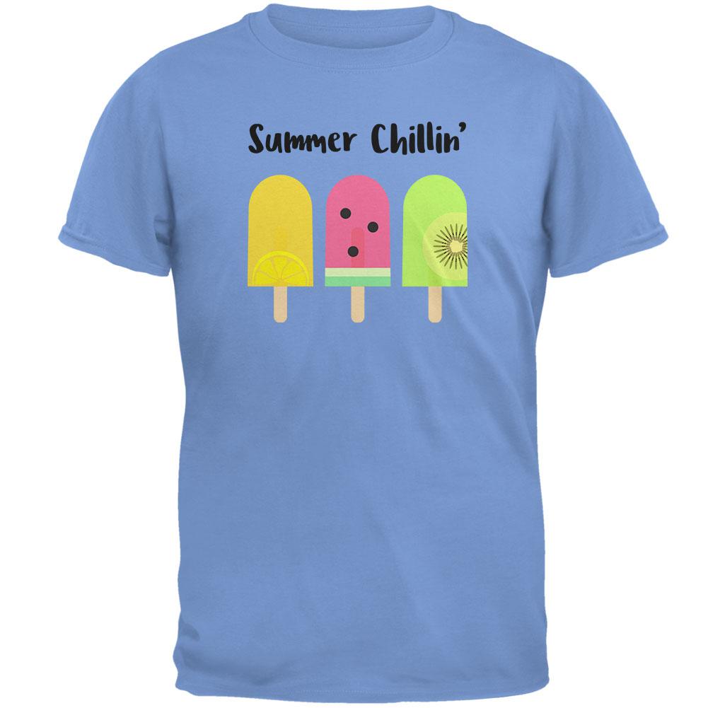 Summer Sun Ice Pop Summer Chillin Mens T Shirt Men's T-Shirts Old Glory 2XL Blue