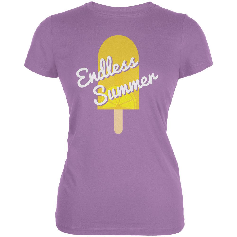 Summer Sun Ice Pop Endless Summer Juniors Soft T Shirt Juniors T-Shirts Old Glory LG Purple