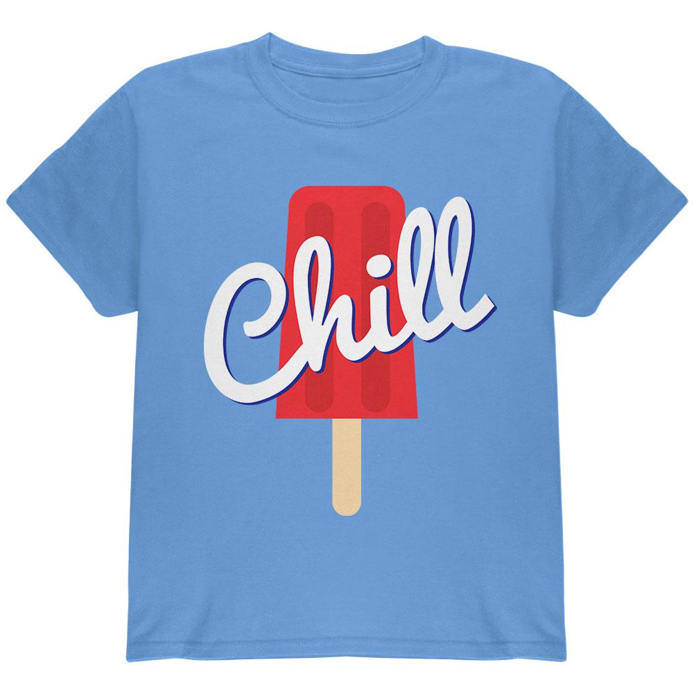 Summer Sun Ice Pop Chill Youth T Shirt Youth T-Shirts Old Glory LG Blue
