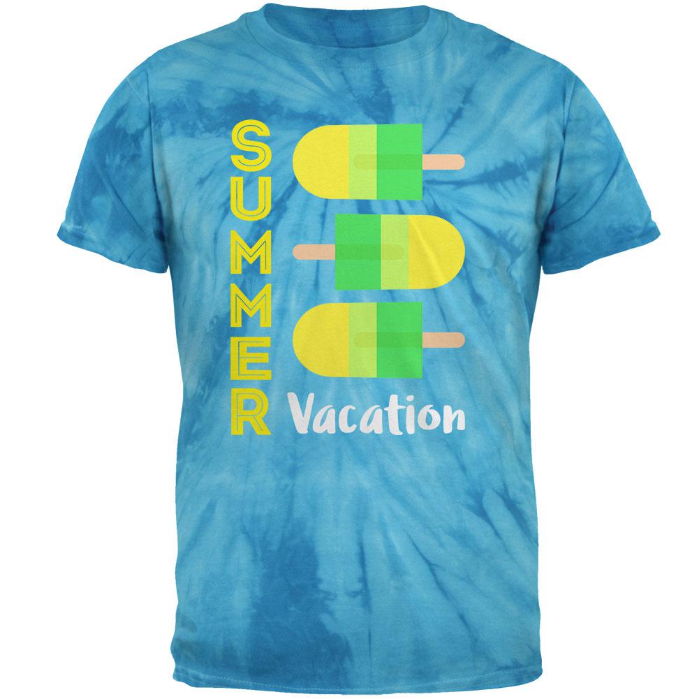 Summer Sun Ice Pop Summer Vacation Mens T Shirt Men's T-Shirts Old Glory 2XL Blue