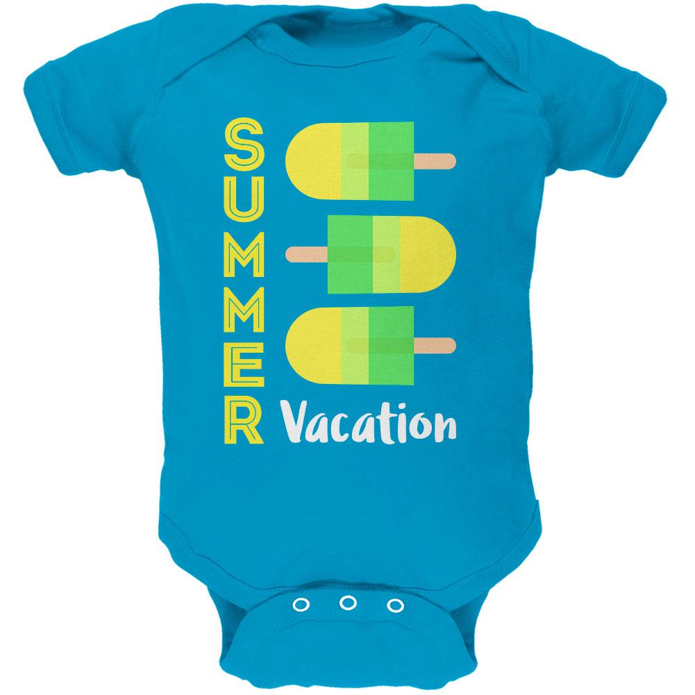 Summer Sun Ice Pop Summer Vacation Soft Baby One Piece Baby One Piece Old Glory 12MO Turquoise
