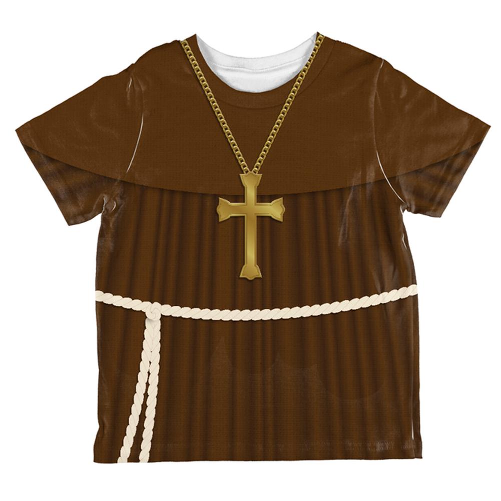 Halloween Edwardian Monk Costume All Over Toddler T Shirt Toddler T-Shirts Old Glory 2T Multi