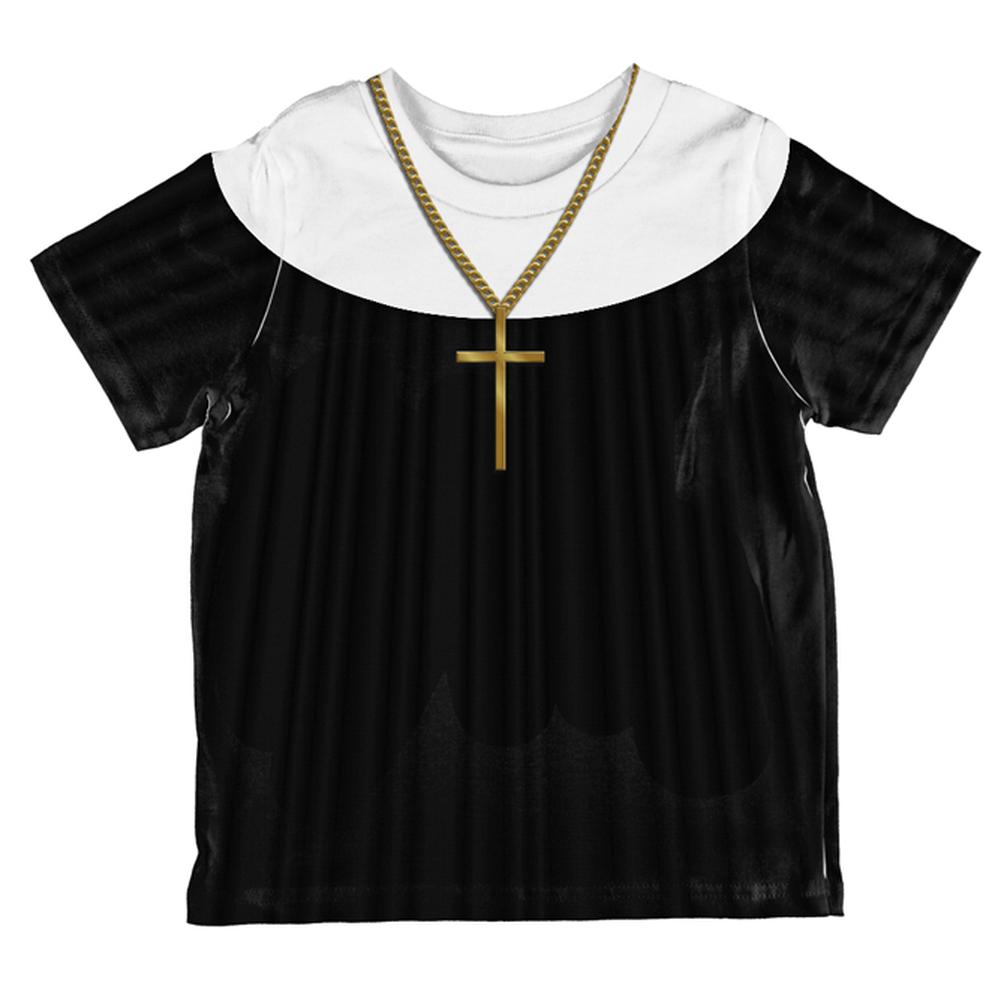 Halloween Nun Habit Costume All Over Toddler T Shirt Toddler T-Shirts Old Glory 2T Multi