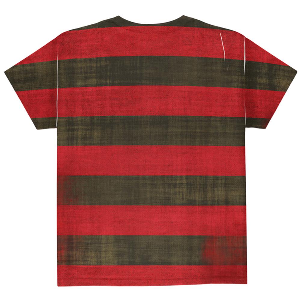 Halloween Striped and Bloody Nightmare Sweater All Over Youth T Shirt Youth T-Shirts Old Glory