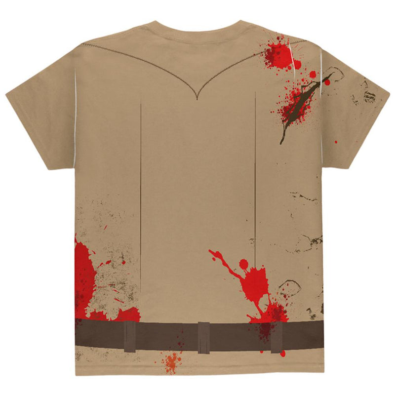 Halloween Costume Zombie Grime Sheriff Walker All Over Youth T Shirt Youth T-Shirts Old Glory