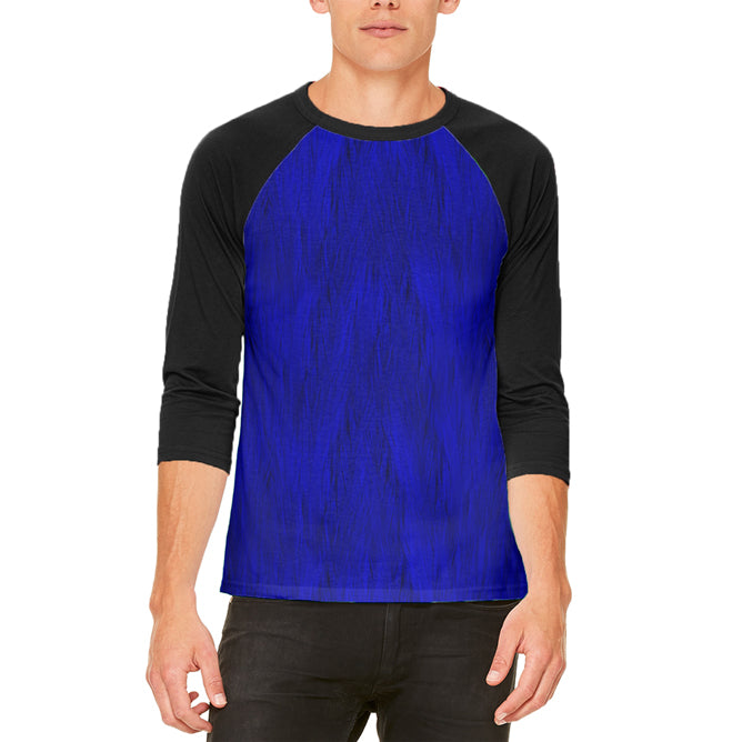 Halloween Costume Peacock Feathers Costume Mens Raglan T Shirt Men's T-Shirts Old Glory LG White-Black