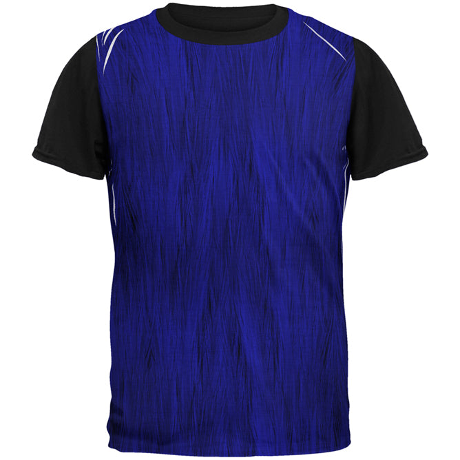 Halloween Peacock Feathers Costume All Over Mens Black Back T Shirt Men's T-Shirts Old Glory SM Multi