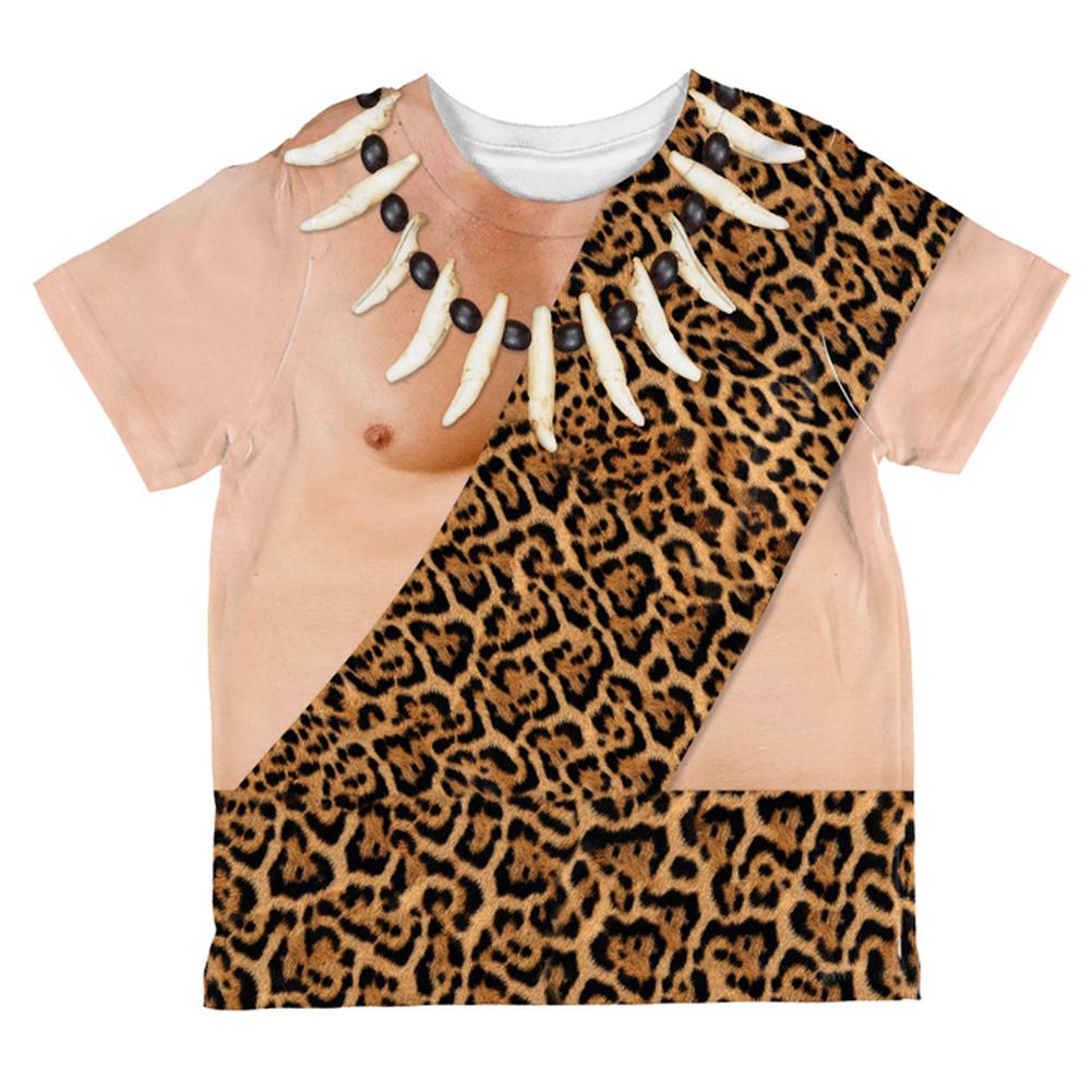 Halloween Costume Caveman Costume FB All Over Toddler T Shirt Toddler T-Shirts Old Glory 2T Multi