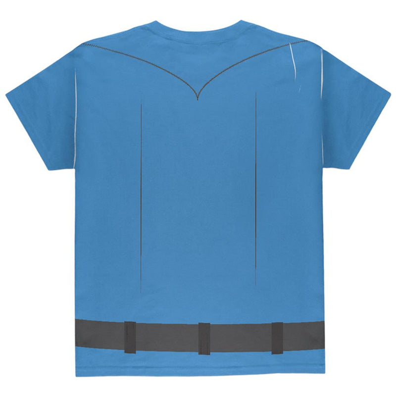 Halloween Costume Patrol Blue Police Officer Costume All Over Youth T Shirt Youth T-Shirts Old Glory