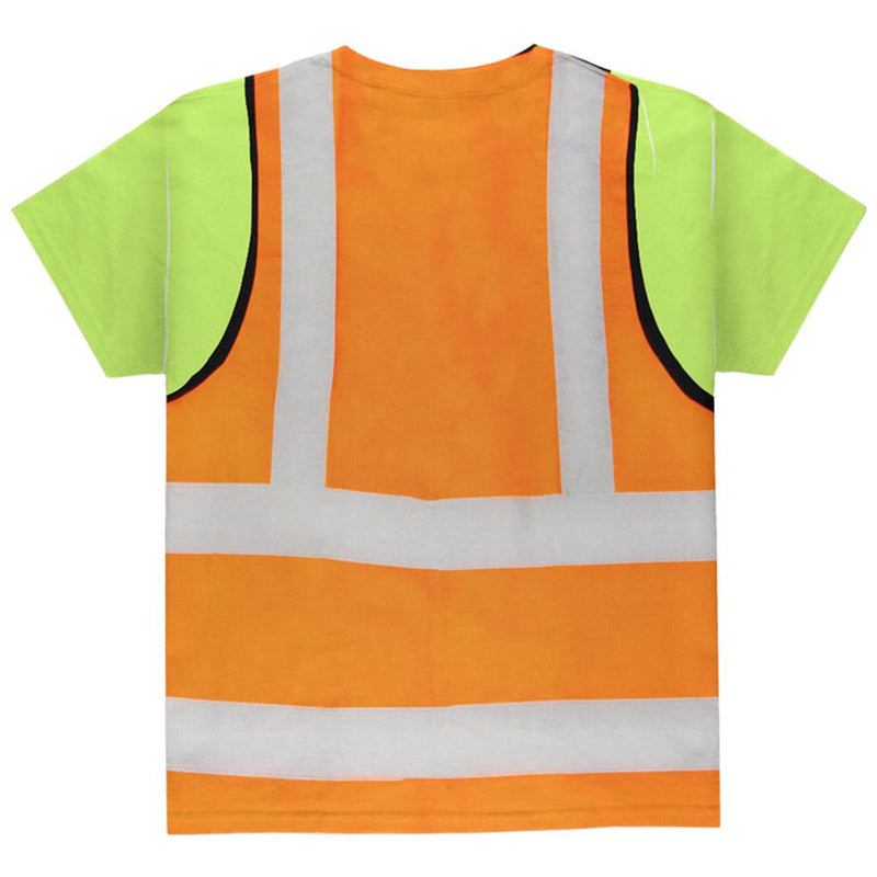 Halloween Costume Road Worker Construction Vest Costume All Over Youth T Shirt Youth T-Shirts Old Glory